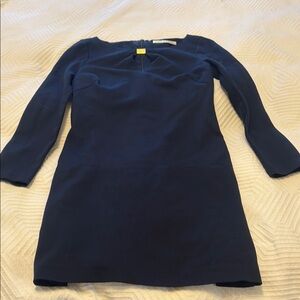 Trina Turk Navy Long Sleeve Dress